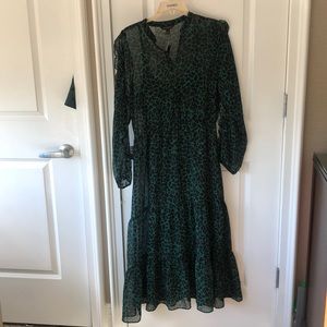 Banana Republic Green Dress with slip - New with Tags